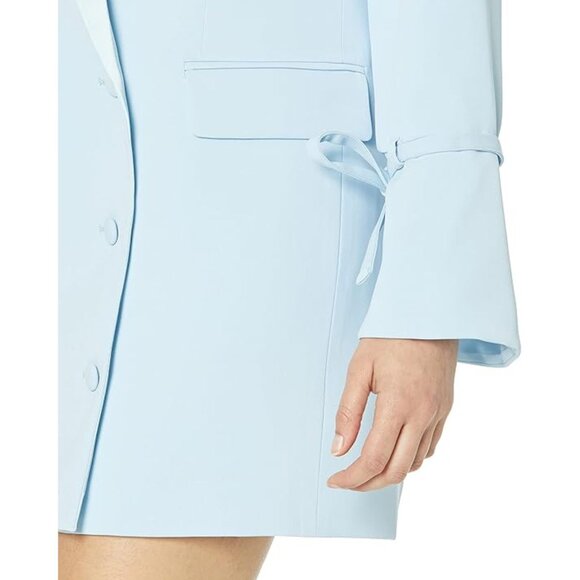 THE DROP Women's Summer Song Blazer/Dress by @carolinecrawford Sz: S Blue - Picture 4 of 16
